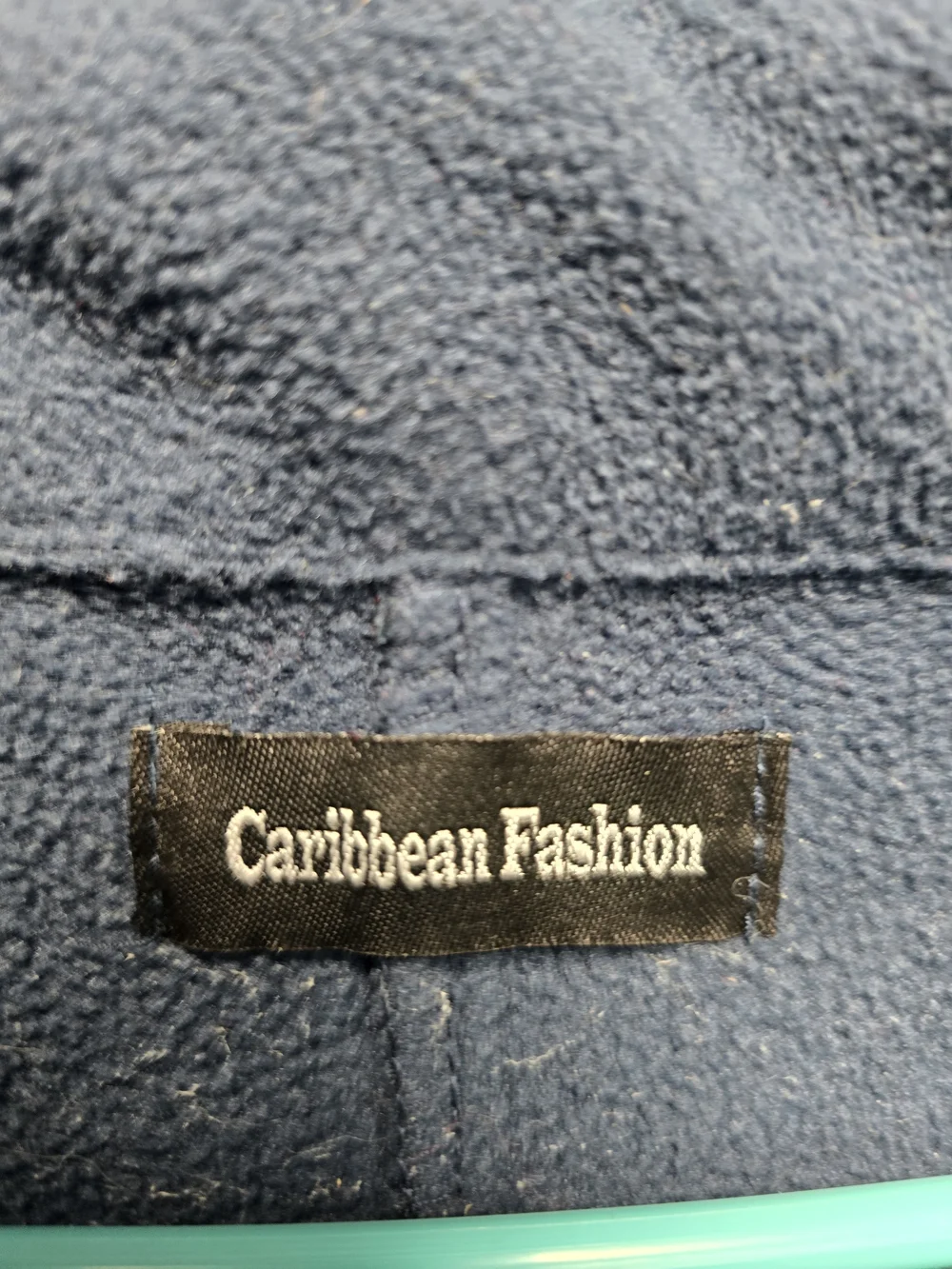 Caribbean Queen Navy Blue Lightweight Fleece-Lined Jacket